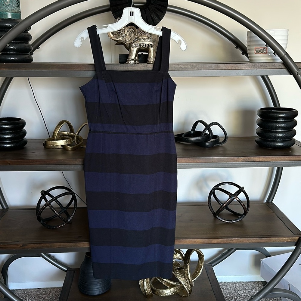 Black blue banana republic dress brand new never used with tag